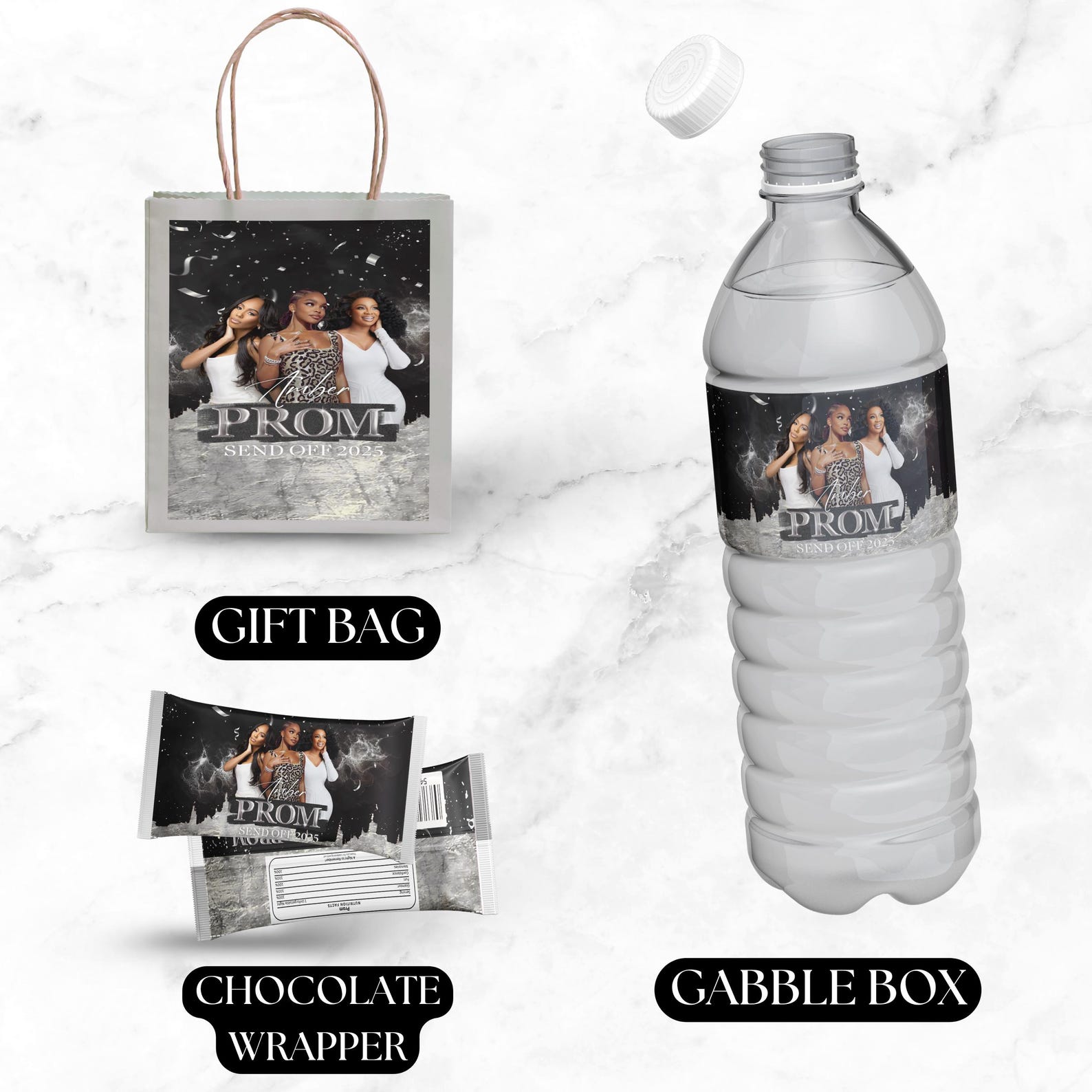 Prom Sweet Package Prom Send off Treat Packaging, Prom Template Bundle, Prom Send off ...