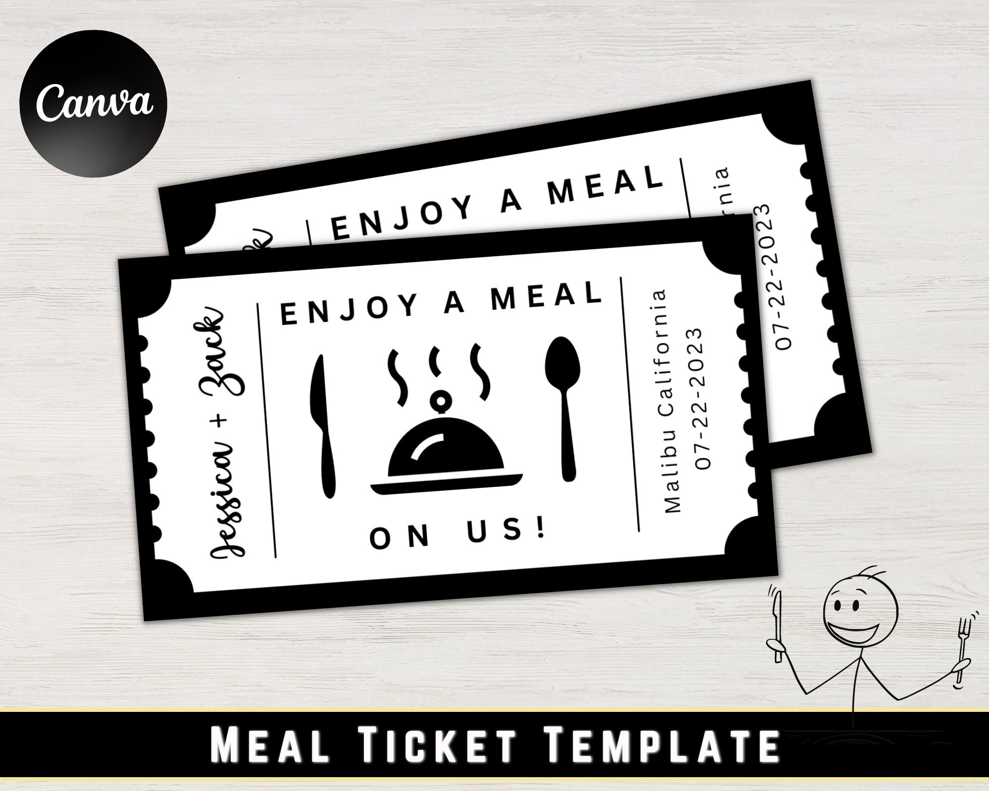 meal-ticket-template-minimal-wedding-drink-voucher-printable-meal-template-meal-tickets-for-wedding-or-event-canva-template-etsy