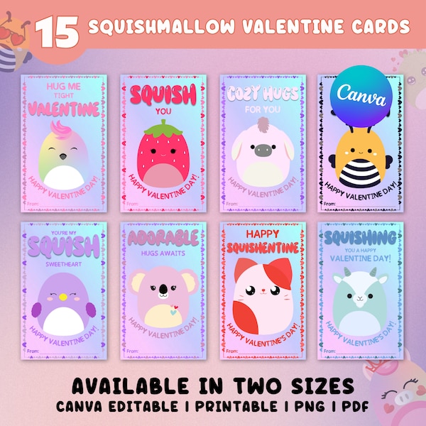 Squishmallow Valentine Template Etsy Squishmallow Valentine Template Etsy