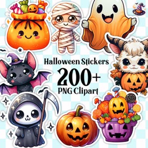 Könnte beinhalten: Ein Set mit über 200 Halloween-Stickern mit niedlichen Comicfiguren wie einem Geist, einer Mumie, einer Fledermaus, einem Kürbis und einem Sensenmann. Die Sticker sind perfekt, um deinen Bastelarbeiten, Geschenken und Dekorationen eine gruselige Note zu verleihen.