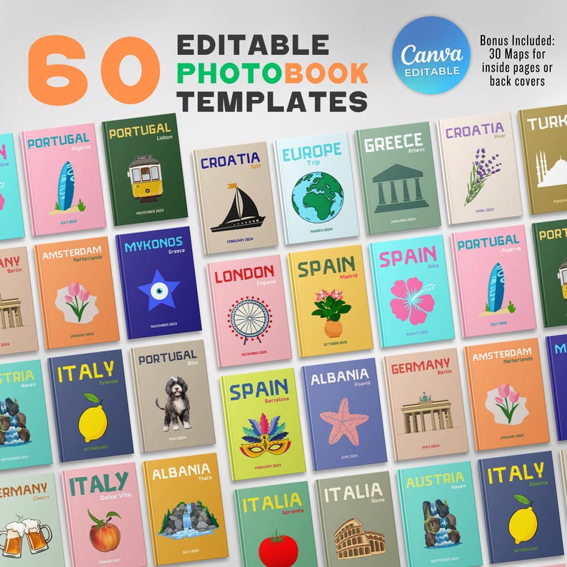 Travel Photo Book Templates