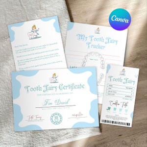 Pacchetto Fatina dei Denti, Primo Denticino della Fatina dei Denti, Ricevuta della Fatina dei Denti, Fatina dei Denti Maschio, Mini Fatina dei Denti, Kit per la cura dei denti, Primo Dente Caduto