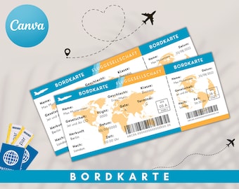 Boarding Pass, Boarding Pass Invite, Print-At-Home, Surprise Trip, Airline Ticket, Flight Gift Voucher, Fake Ticket, Travel Ticket Print