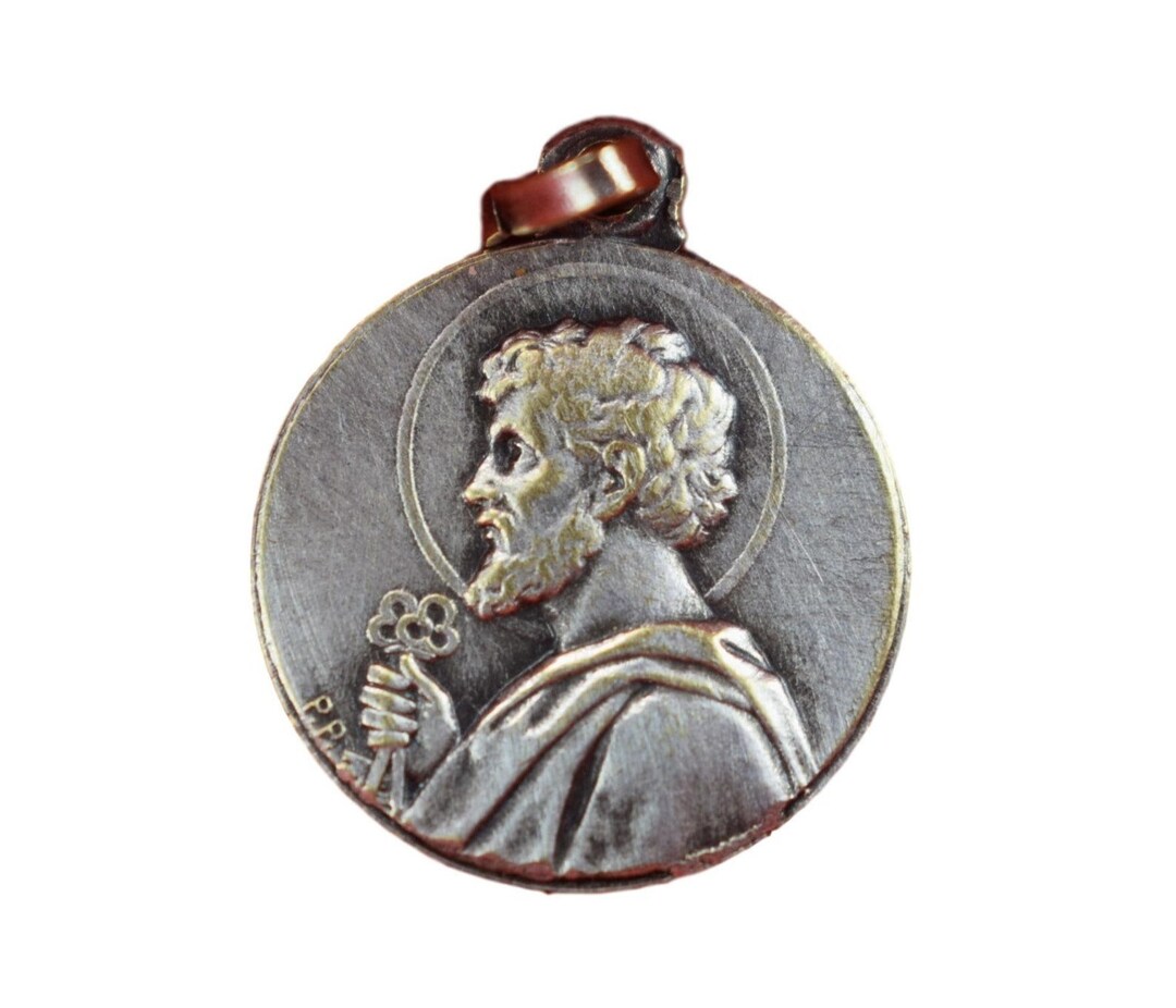 Saint Peter Pendant Penin Necklace Etsy