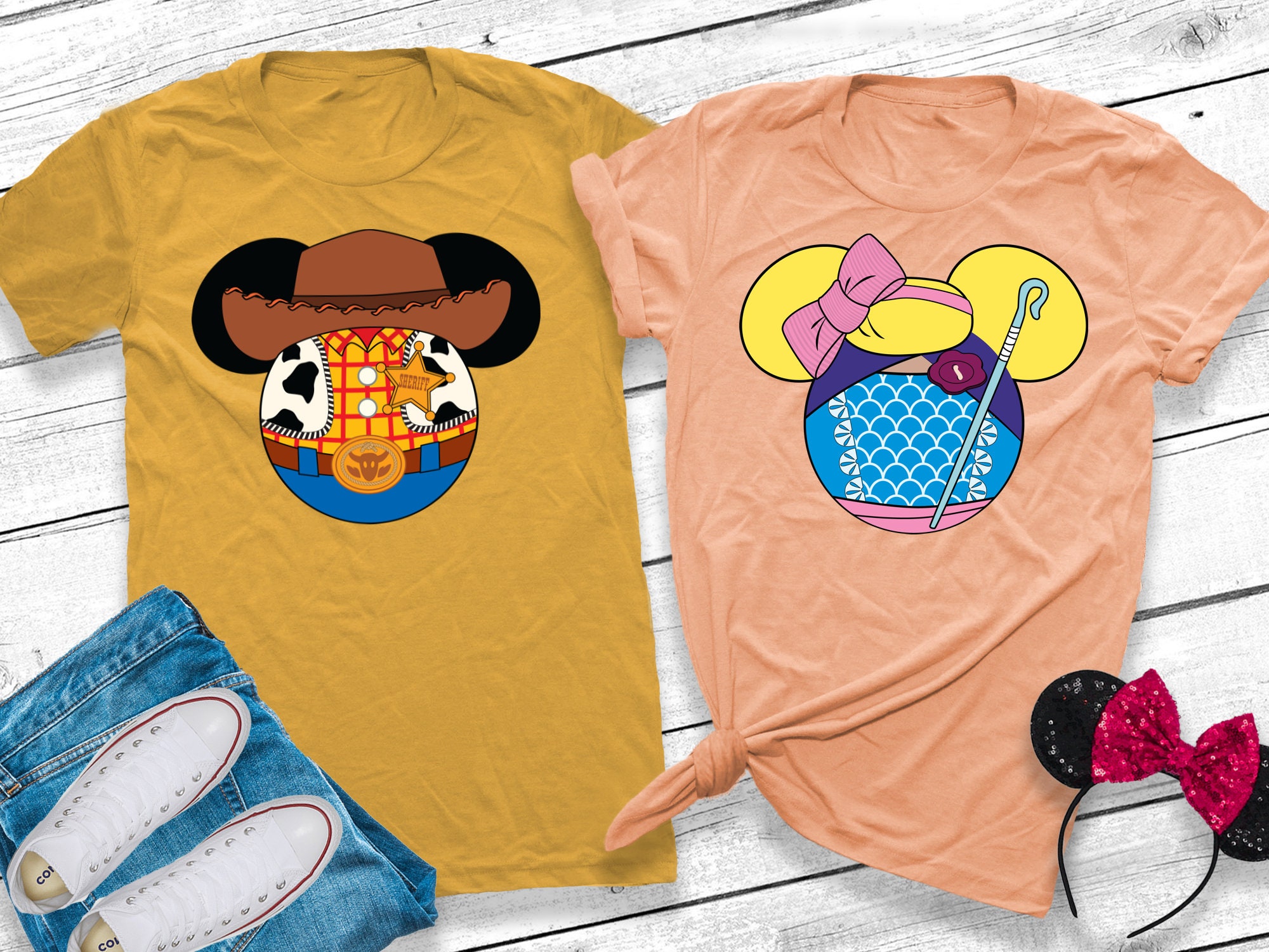Toy Story Disney Pärchen T-Shirts Toy Story Disney Pärchen T-Shirts