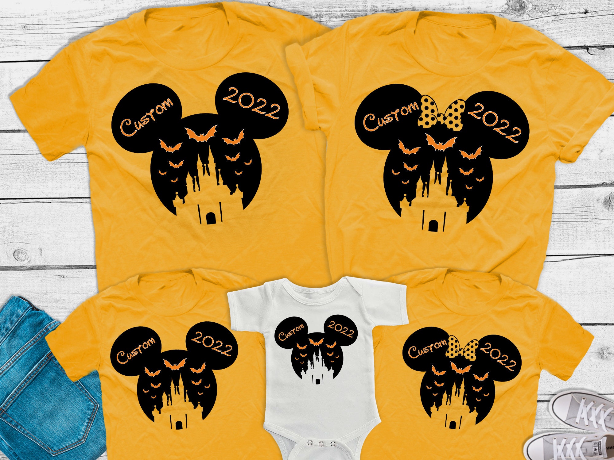 Discover Custom Disney Halloween Shirts, Disney Castle Halloween matching shirts