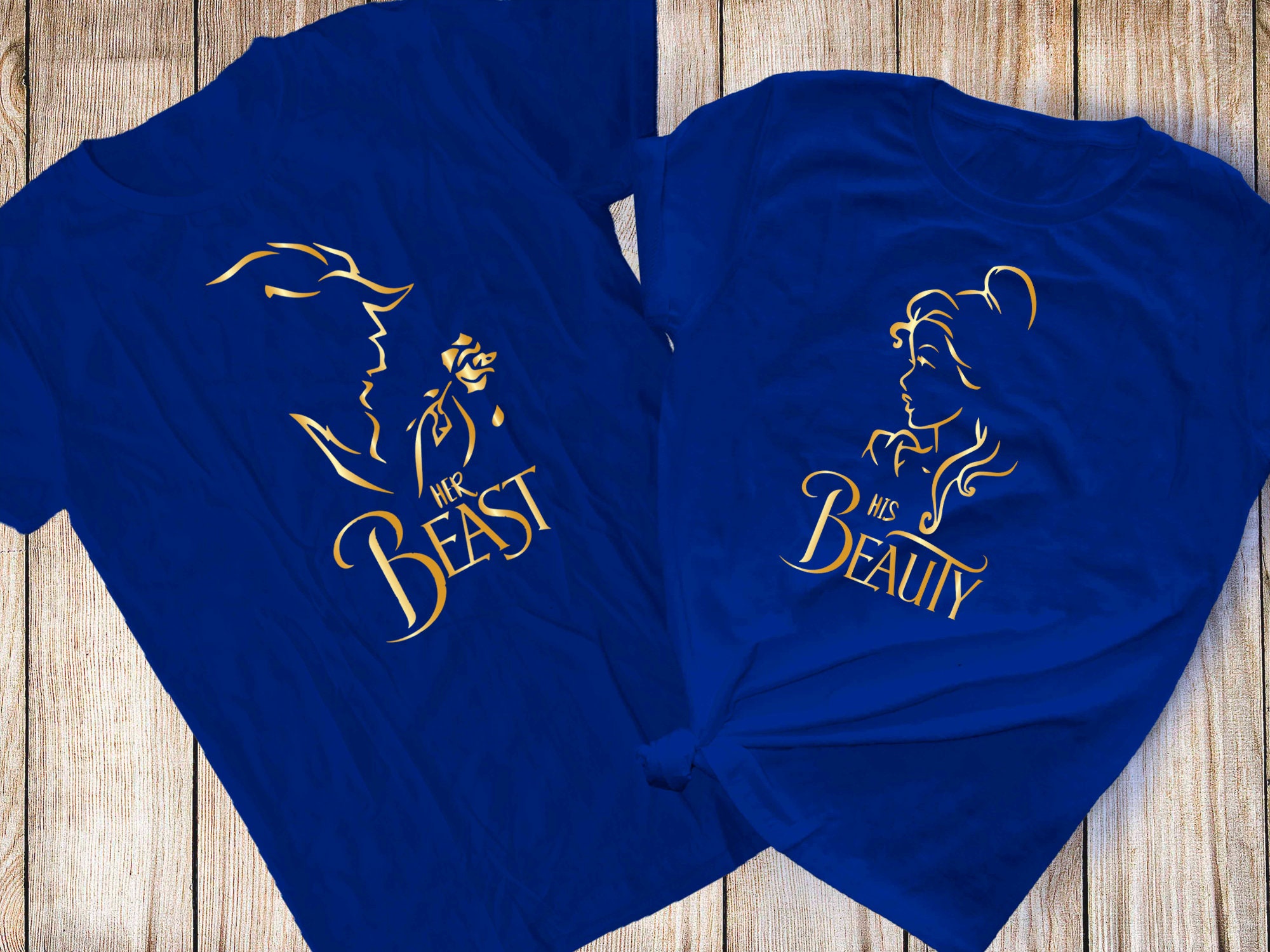 beauty and beast couple shirts