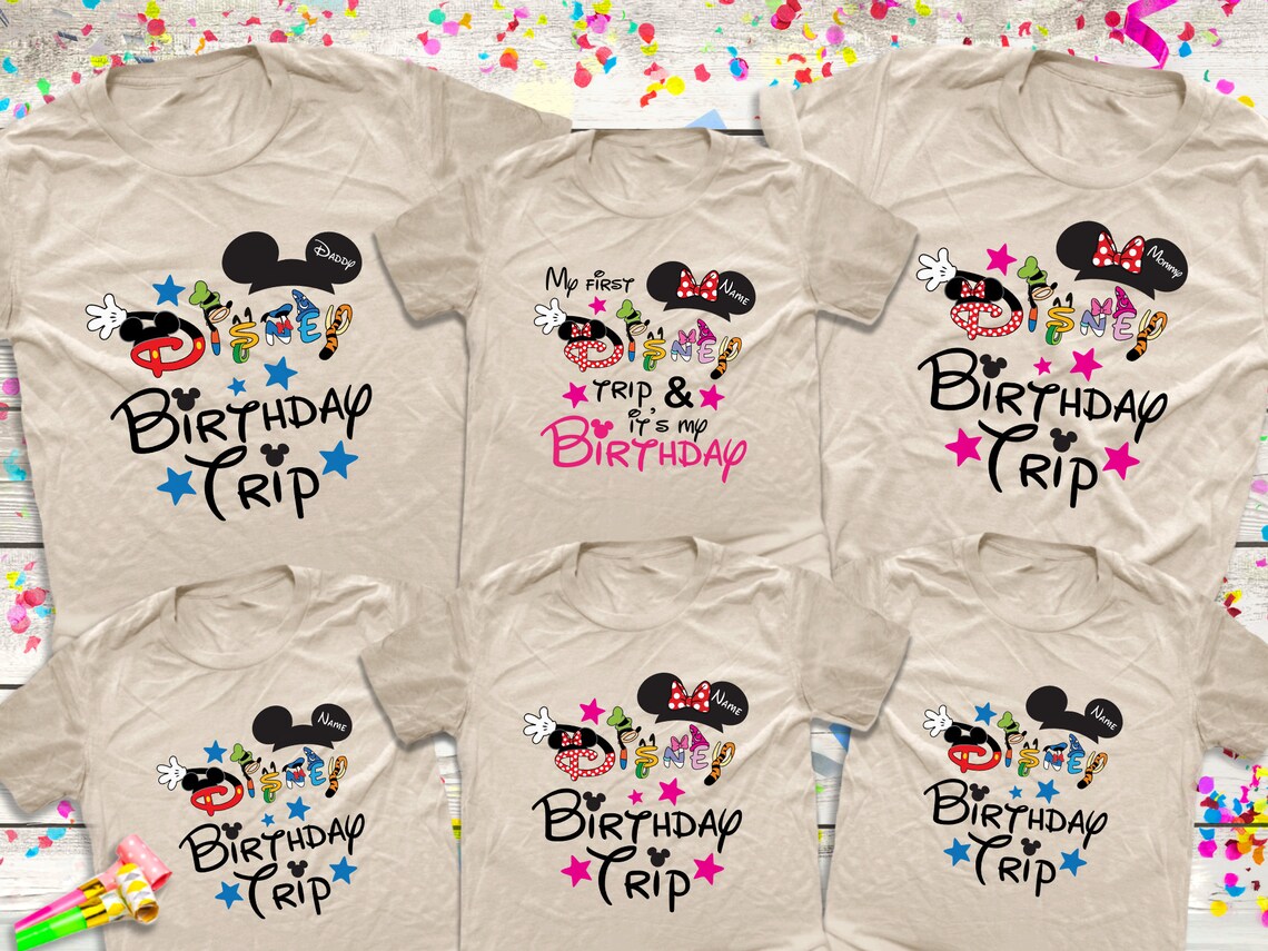 My First Disney Trip Birthday Girl Family Shirts Family - Etsy