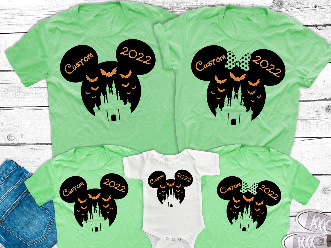 Custom Disney Halloween Shirts Disney Castle Halloween Etsy