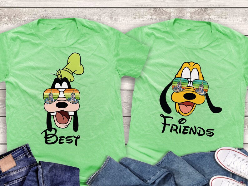 Goofy and Pluto Shirts Best Friends Shirts Disney Couple Etsy