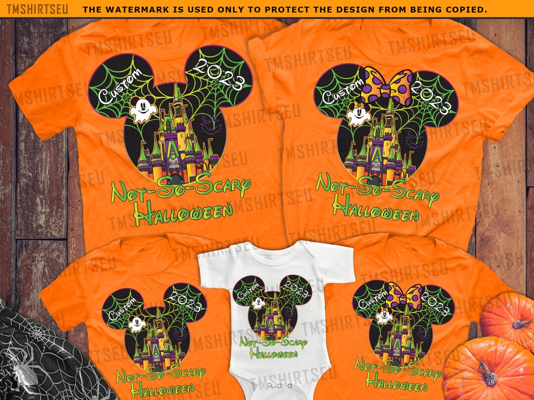 Disney Not so Scary Halloween Shirts Not so Scary Halloween Etsy