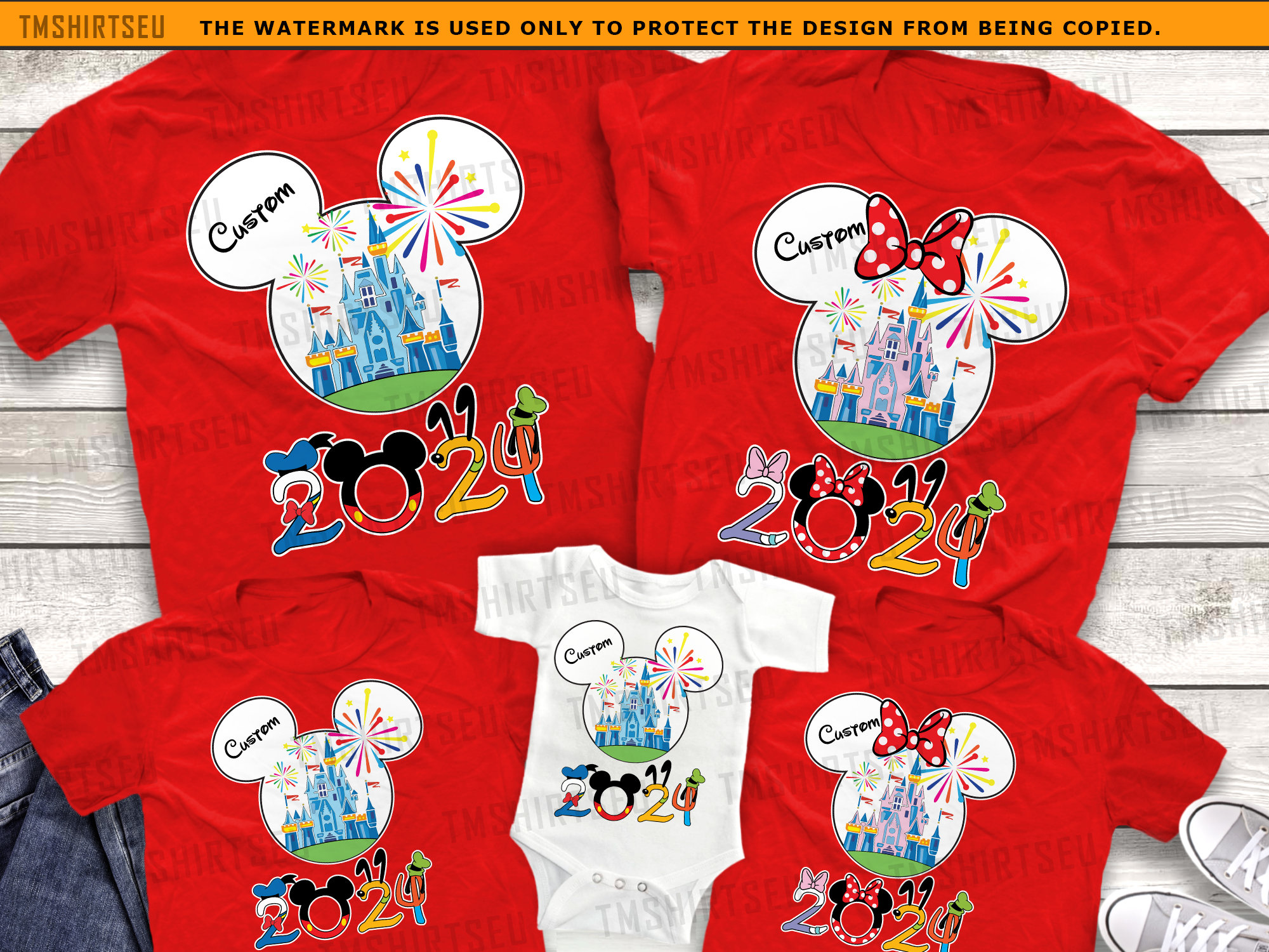 Personalized Disneyland Family Shirts 2024, Disney World Shirts sold by