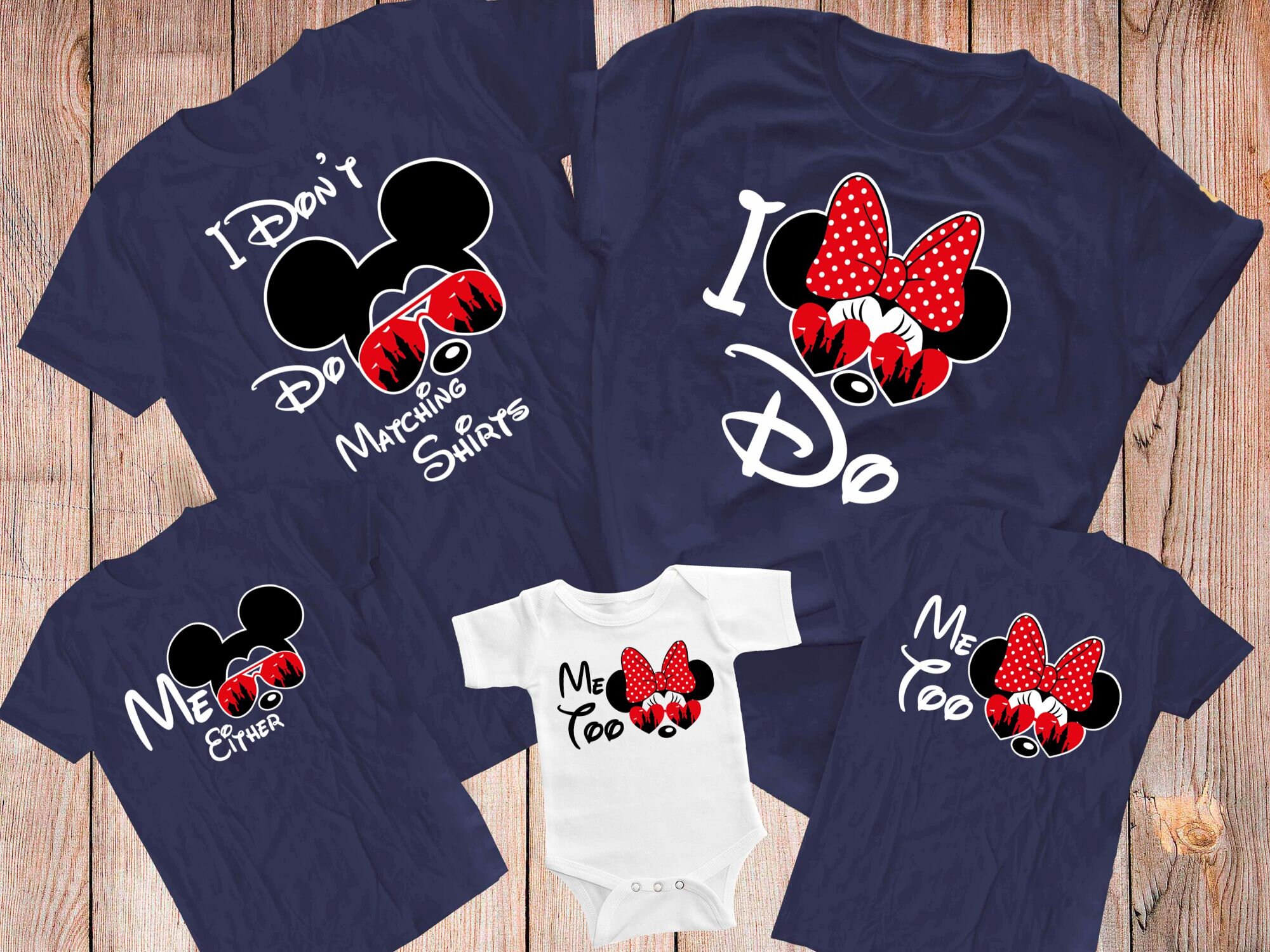 I Don't Do Matching Shirts Mickey Minnie Disneyland matching Familie I Don't Do Matching Shirts Mickey Minnie Disneyland matching Familie