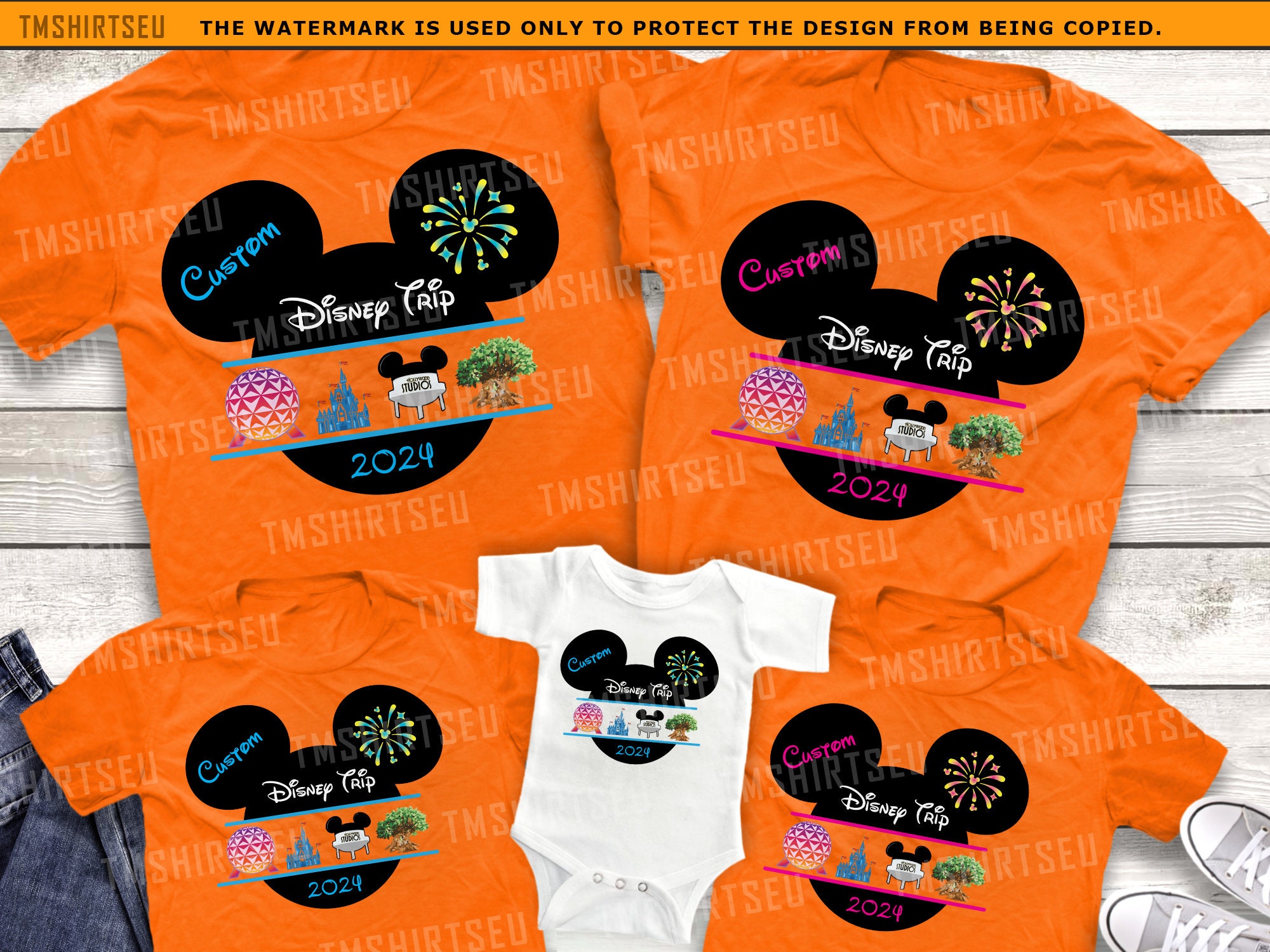 Disneyworld Family Trip 2024 Shirts, Disney Family shirts, Mickey and