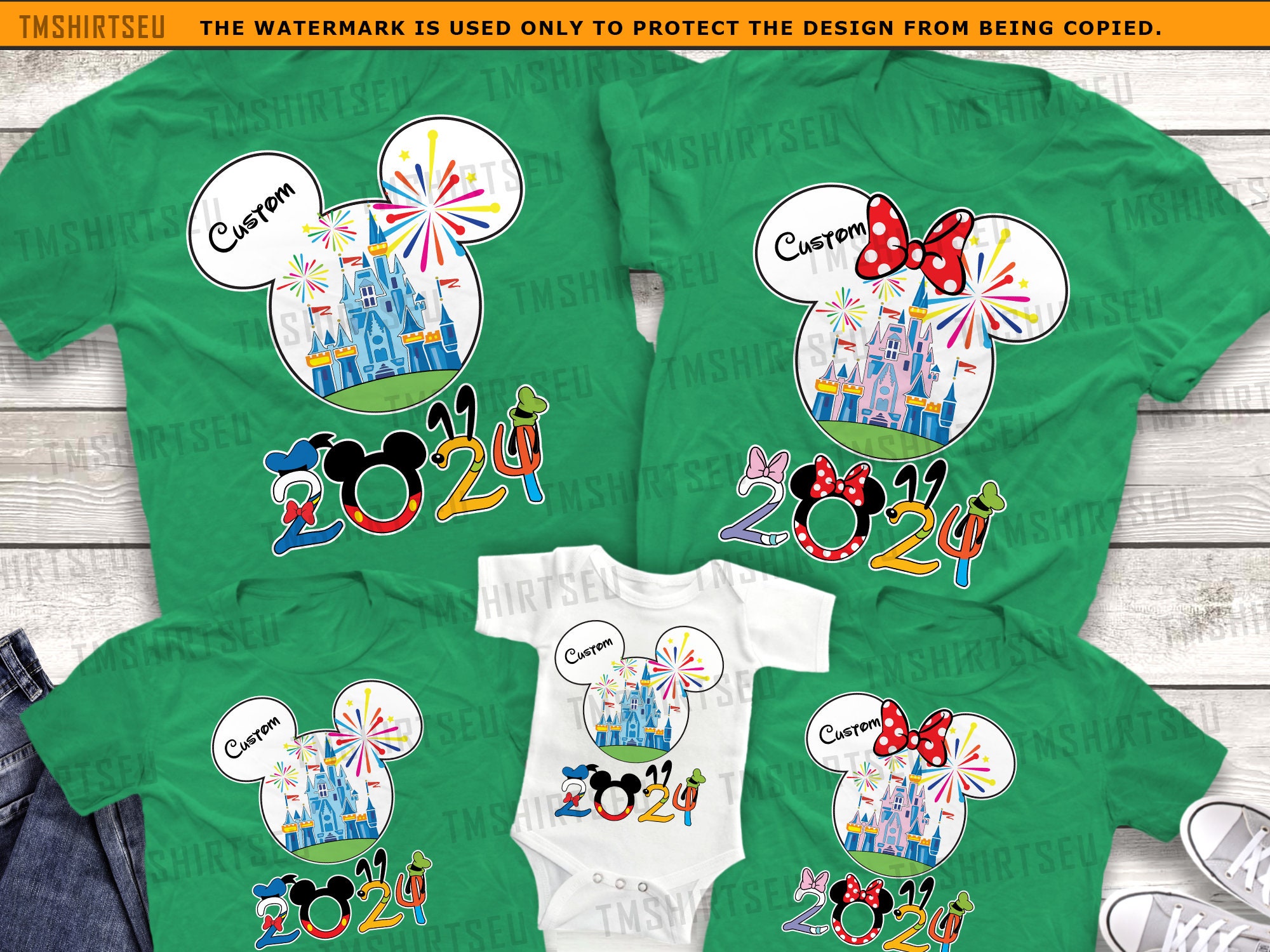 Personalized Disneyland Family Shirts 2024, Disney World Shirts sold by
