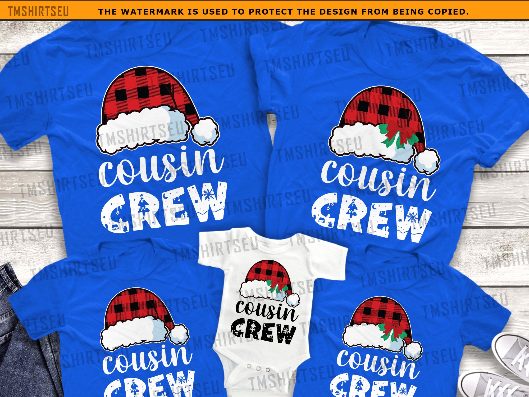 Discover Cousin Crew Hats Christmas Shirts, Christmas Pajamas, Cousin Crew Christmas shirts, Christmas Shirts, Christmas Pajama Tops, Cousin Crew