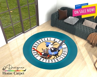 Regular Show Rug, Round Rug, Circle Carpet, Kids Room Rug, Teen Room Carpet, Custom Rug, Personalized Gifts, Living Room Rug, Salon Carpet