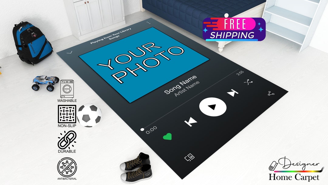 Song Receipt Rug Personalized Rug, Custom Rug, Personalized Song Plaque Carpet, Music ...