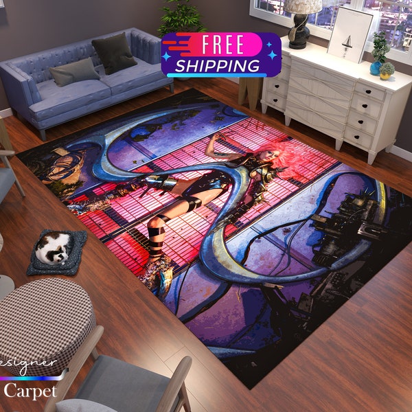 Lady Gaga Rug, Lady Gaga Series Rug, Famous Musician Carpet, Designer Home Carpet, Living Room Rug, Teen Room Carpet, Personalized Gift, Art