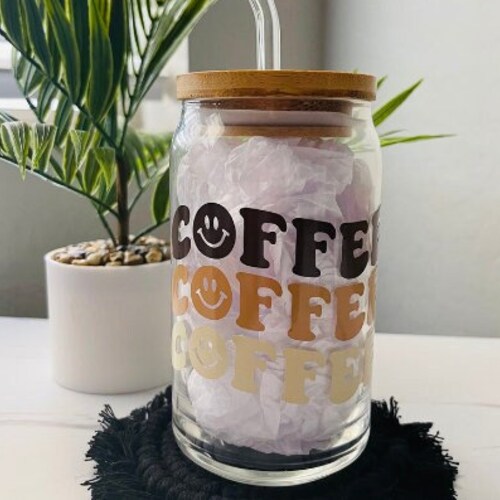 Wildflower Beer Can Glass Cup Glass Tumbler Iced Coffee Cup Etsy