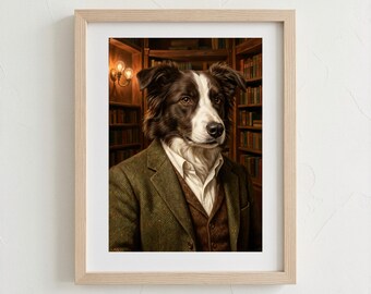 Custom Royal Pet Portrait, Oil Painting Style, Digital Dog Illustration (Same-Day Delivery)