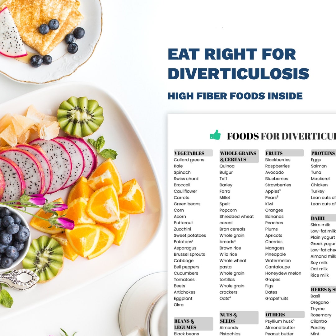 Comprehensive Foods For Diverticulosis List High fiber Diet Guide For Gut And Digestive Health