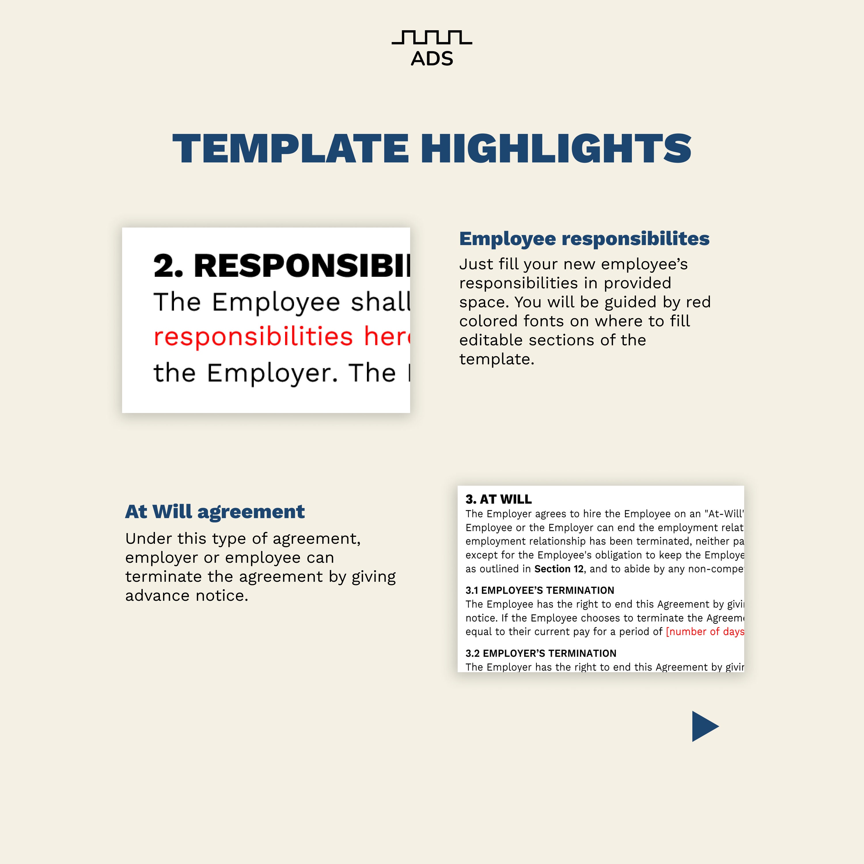 Employment Contract Template at Will Employment Agreement Letter Employment Contract Template at Will Employment Agreement Letter
