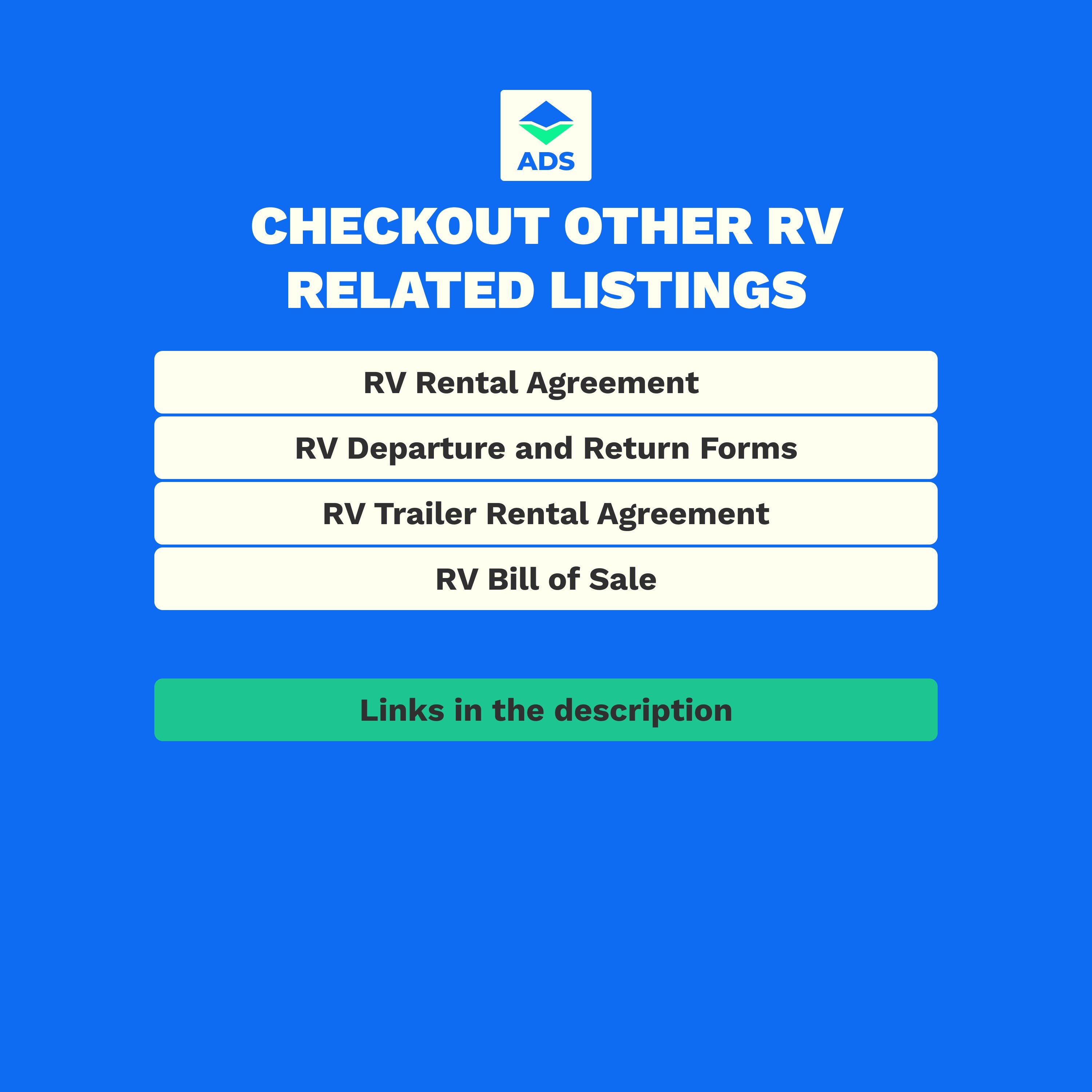 RV Parking Space Rental Agreement | RV Lot Rental Agreement | Letter ...