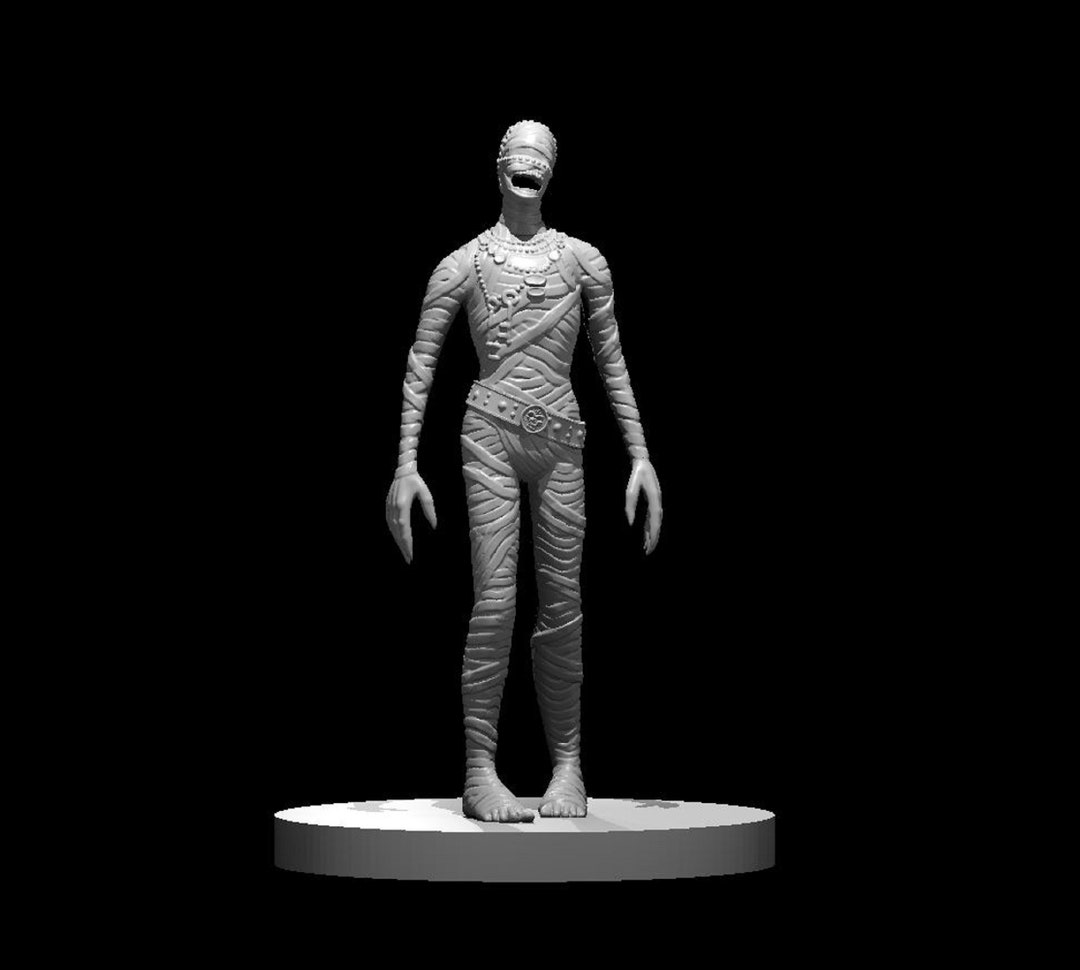 Mummy Mini Figurine DND RPG Dungeons and Dragons Fantasy 25mm - Etsy