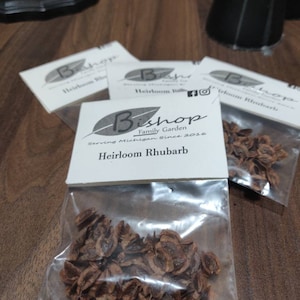 Heirloom Rhubarb Seeds, Rhubarb Seeds, Rhubarb Seed Pods