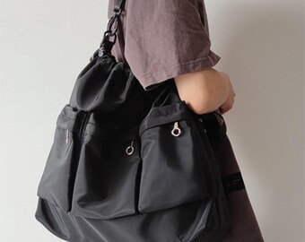 Nylon Messenger Bag,Shoulder Bag,Stylish Crossbody Bag,Everyday Bag, Casual Bag,Gift For Her