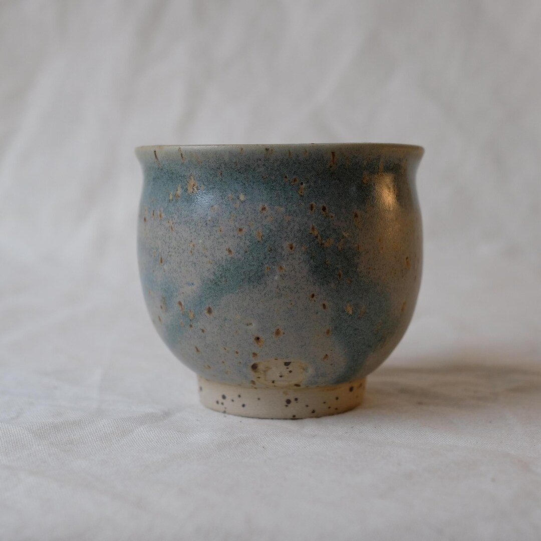 Handmade Blue Speckled Stoneware Coffee Cup – Wheel Thrown Pottery Mug ...