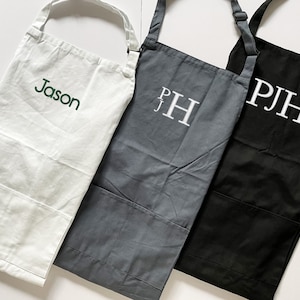 mens personalized embroidered apron | custom apron | grilling apron | mens apron | fathers day gift