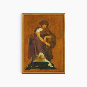 Vintage Greek Muses Print,Digital Art,Dark Academia Print,Gallery Wall, Vintage Oil Painting Print,Greek Mythology Print,Nude Female Print