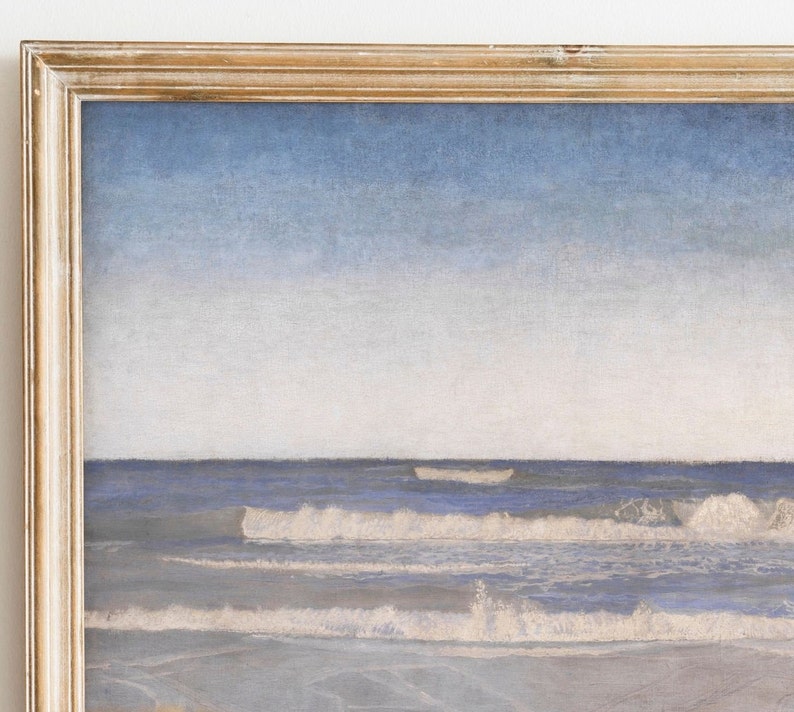 Vintage Beach Art Printinstant Downloadhistorical Etsy