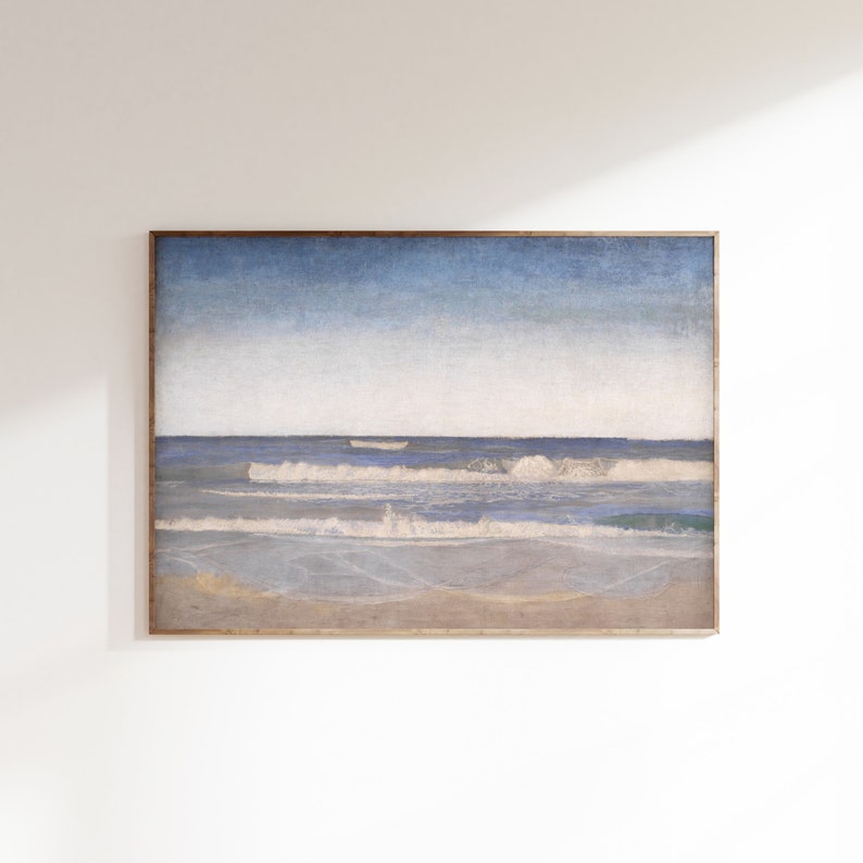 Vintage Beach Art Printinstant Downloadhistorical Etsy