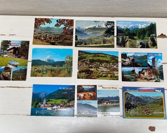 Autriche vintage Cartes postales en couleur x 10 - Souvenirs
