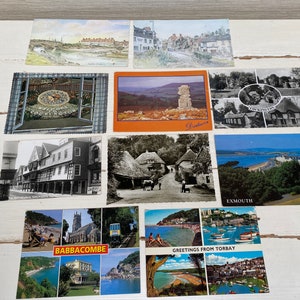 Cartoline vintage Devon x 10