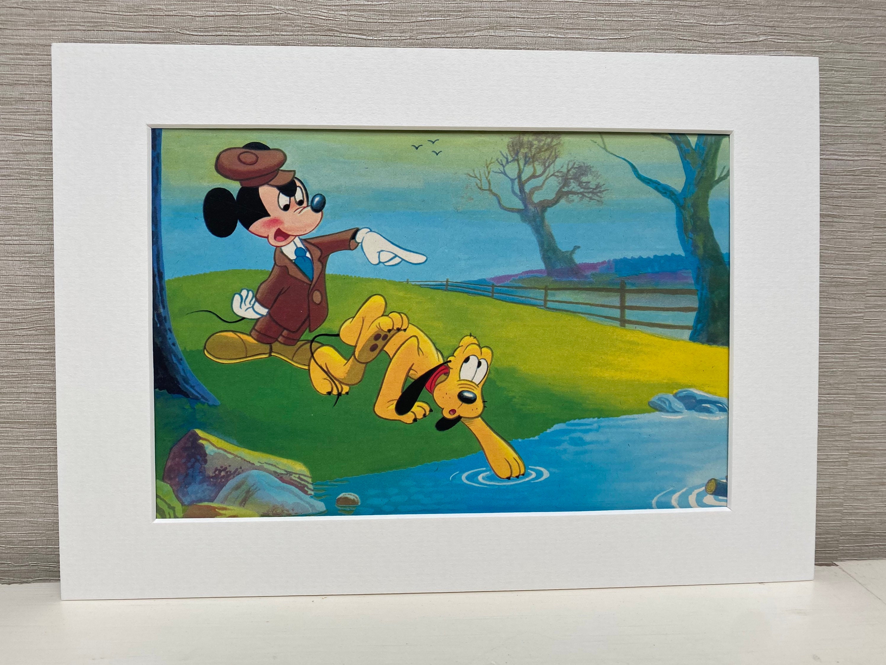 Mickey lithograph - Etsy 日本