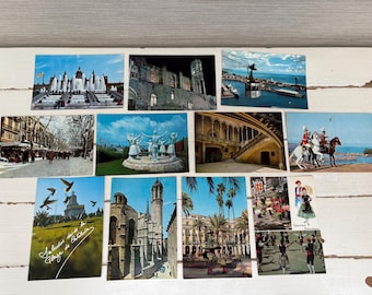 Espanha Barcelona Cartões Postais Nostalgia Ephemera Viagem x 11