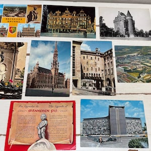 9 Cartes postales vintage Bruxelles / Bruxelles Belgique