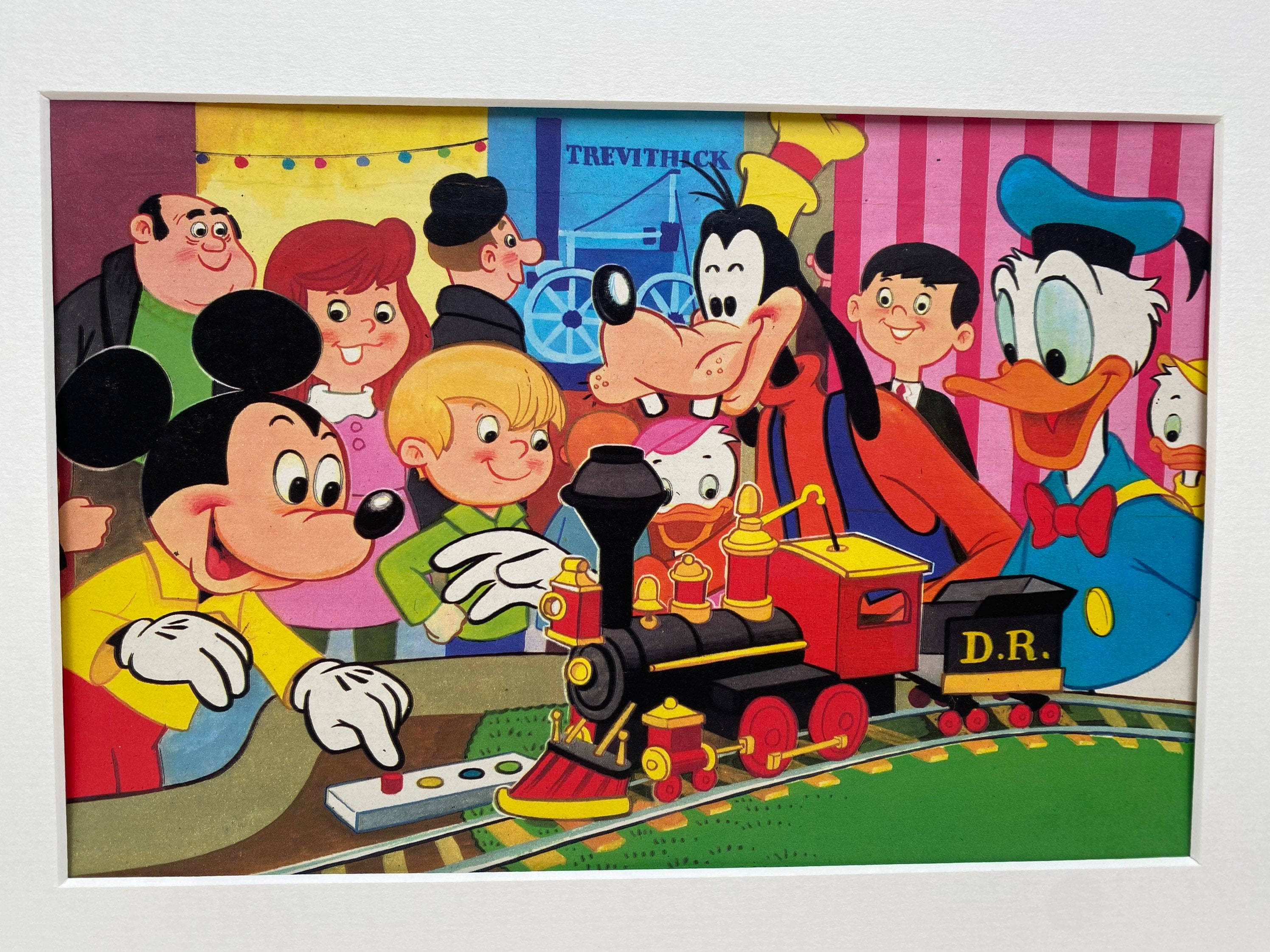 4 Disneyland Art Corner FLIP BOOKS — MICKEY MOUSE, DONALD DUCK, PLUTO, CHIP  'N' DALE, 1960s