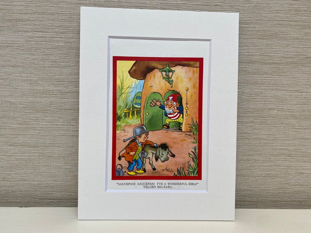 Noddy by Enid Blyton 1940s Book Plate Saucepan Saucepan Etsy