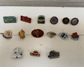 Vintage  Enamel Pin Badges - Sold Individually