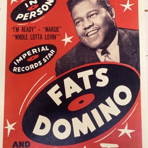 Fats Domino and his Orchestra Print- 30 cm x 40 cm