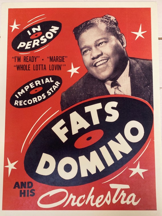 Fats Domino and His Orchestra Print 30 Cm X 40 Cm Etsy
