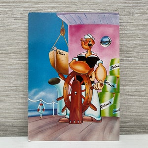 Popeye Postcard - Popeye at the Wheel Nugeron BD 41