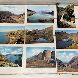 Nord du Pays de Galles, y compris Snowdon Neuf cartes postales anciennes