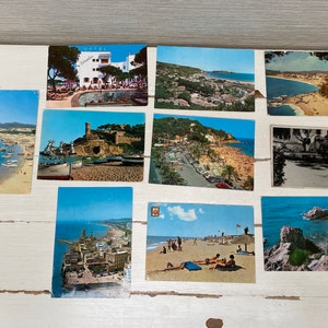 Costa Brava Espanha Vintage Postcards x 10 - Estartit, Lloret de Mar, Gava, La Punta, Calella, Playa De Aro