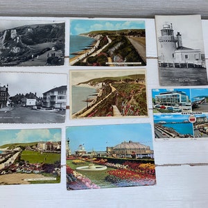 Eastbourne Sussex Ocho Postales Vintage